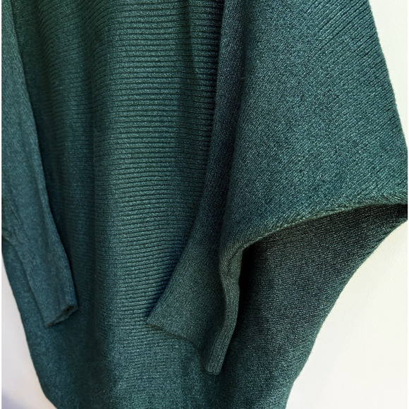 PHILOSOPHY Plus Sz 1X Knit Sweater Metallic Green Boatneck Dolman Sleeve Holiday - Picture 4 of 13